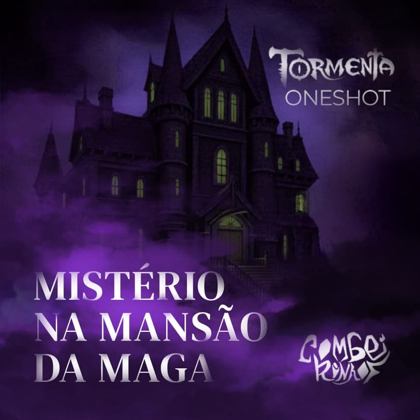 Banner da mesa de RPG: Mistério na Mansão da Maga